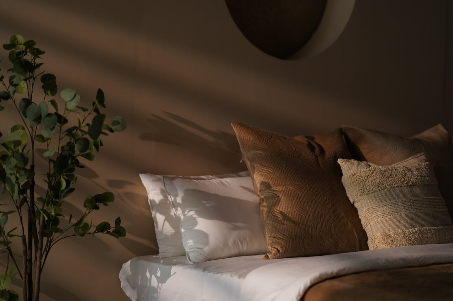 Bedcover Mushroom beige Cotton Velvet