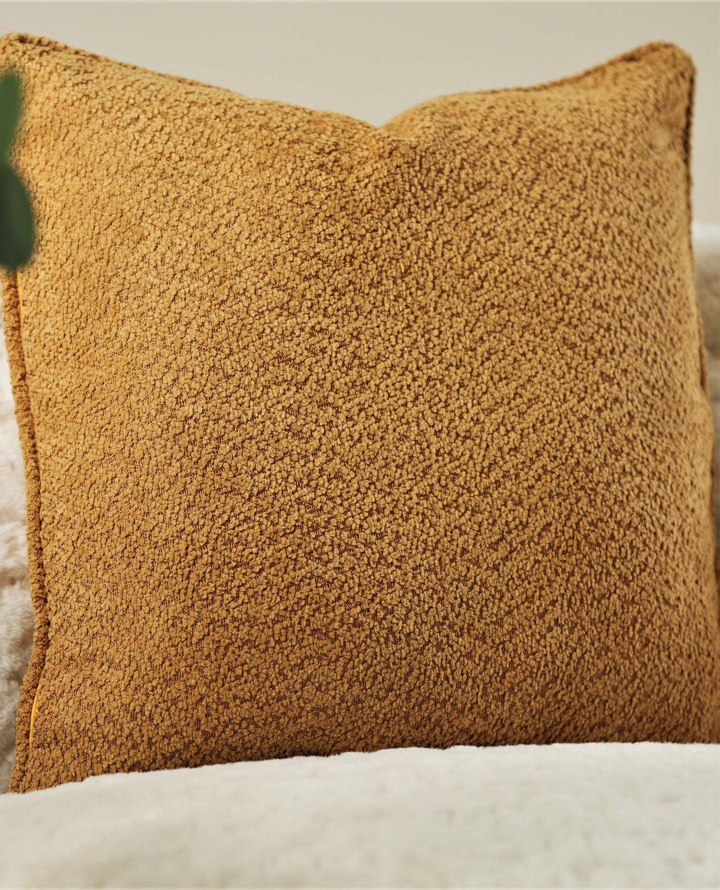 Teddy mustard cushion