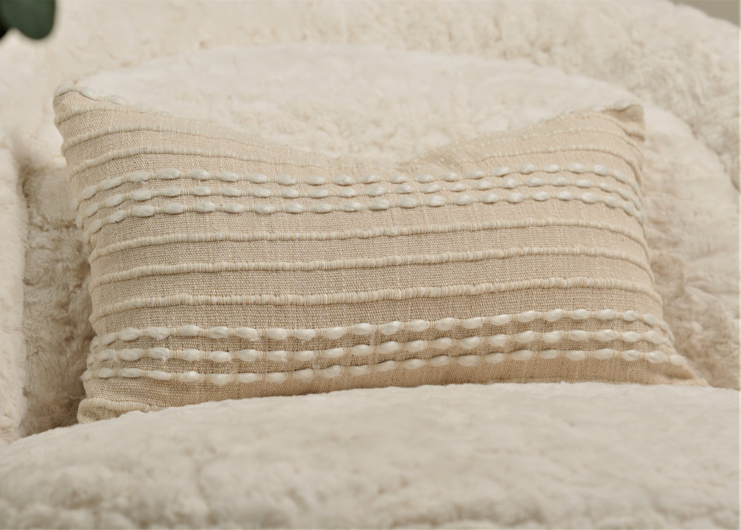 Lumbard Cushion with beads thread work