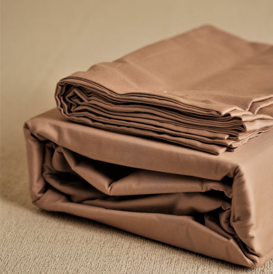 Bedsheet King Size Mushroom Beige 400 TC