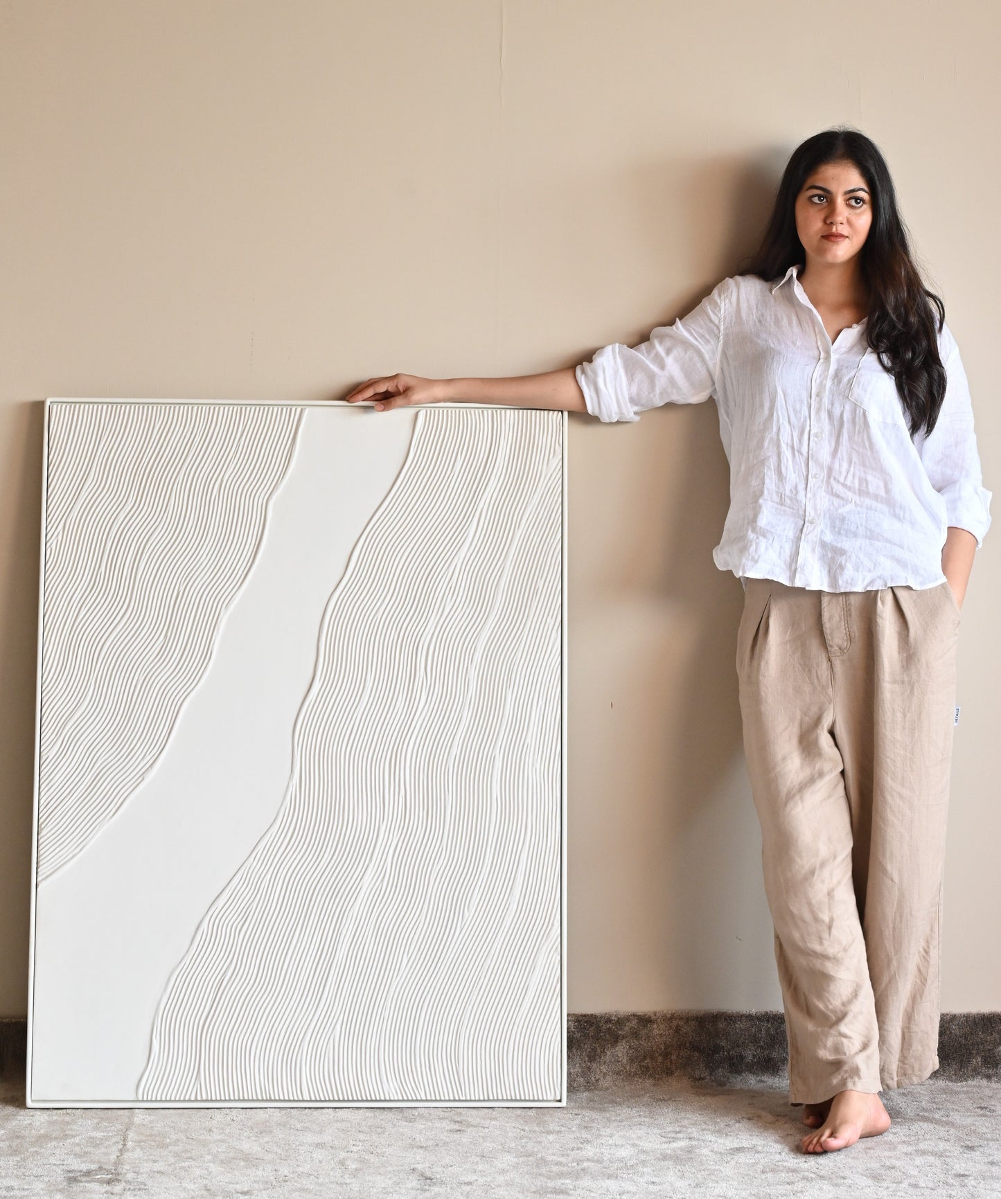 Textura Fluir- minimal textural wall art